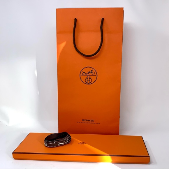HERMES❤️ Tie Box, Ribbon, & Tie Gift Bag - Picture 7 of 9